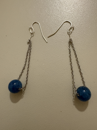 Apatit - Cercei apatit lanț albastru