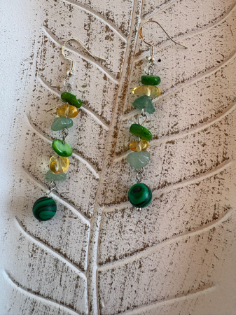 3. Chakra Plexului Solar - Centrul Identitatii Personale - Manipura - CERCEI AVENTURIN, CITRIN, JAD VERDE SI MALACHIT 