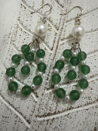Culoare - Cercei Aventurin si Perla