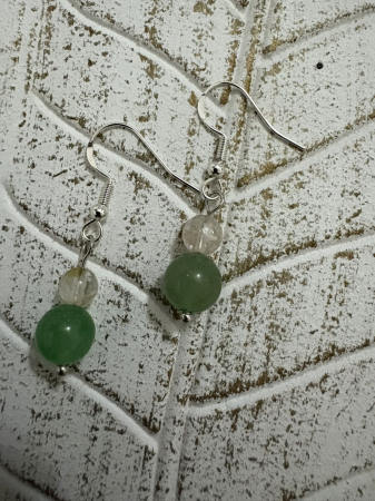 Cercei Aventurin Verde – Energie, Noroc și Echilibru | Cercei Magici [1]