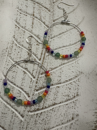 Boho Margele - cercei-aventurin-verde-boho