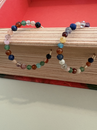 7. Chakra Coroanei - Centrul Cunoasterii Spirituale - Sahasrara - Cercei balanta multicolor