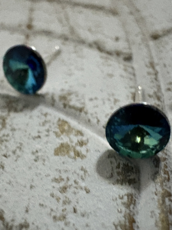 Cercei Bermuda Blue Rivoli Preciosa Swarovski – Oțel Inoxidabil [1]