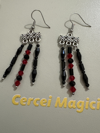 cercei boho cristale rosii [1]