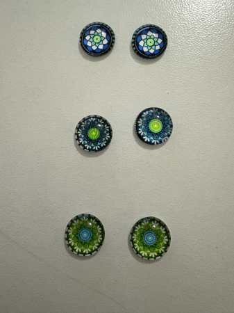 Cercei Cabochon – Aripi de Culoare [1]