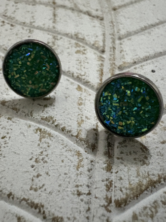 Cercei Cabochon  Green [1]