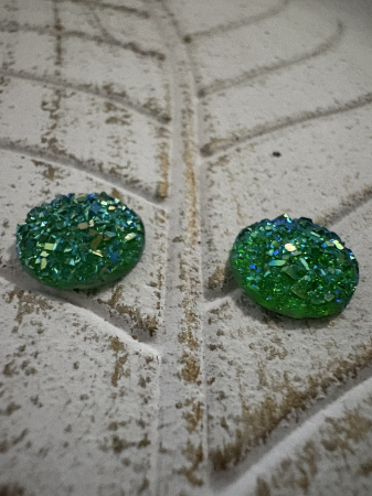 Cercei Cabochon  Green [1]