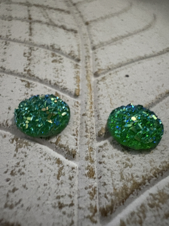 Cercei Cabochon  Green [2]