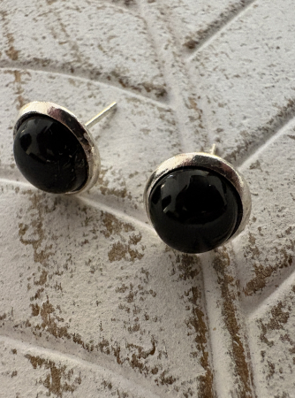 Cercei Cabochon Onix Lucios [1]