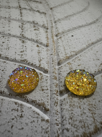 Cercei Cabochon  yellow [2]