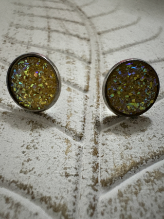 Cercei Cabochon  yellow [1]