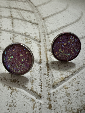 Stralucire - Cercei Cabochon  Rose