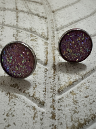 Cercei Cabochon  Rose [2]