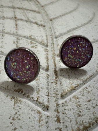 Cercei Cabochon  Rose [3]