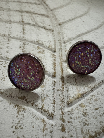 Cercei Cabochon  Rose [1]