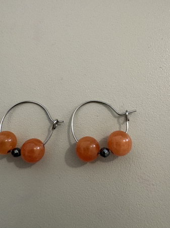 Cercei cerc aventurin portocaliu [2]