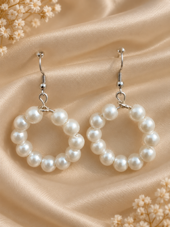 Produse - cercei-cerc-perle-de-sticla-8mm-eleganta-feminitate