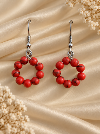 Produse - cercei-cerc-turcoaz-portocaliu-4-mm