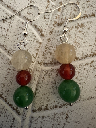 Culoare - cercei-citrin-carneol-cuart-roz-vitalitate