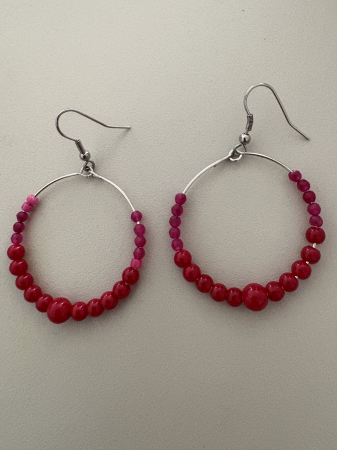 Agat Roz - cercei-coral-agat-roz-cm522