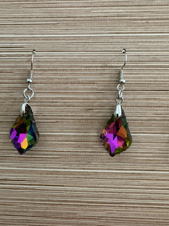 Produse - Cercei multicolor 20 mm  - efect wow