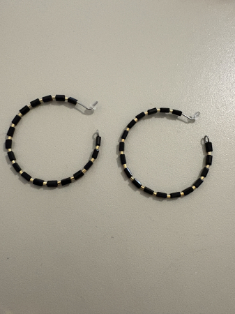 cercei cristale negre aur [3]