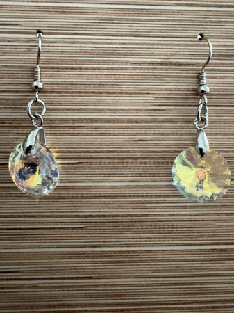 Tortițe tip cârlig (hook) - cercei crystal 10 mm