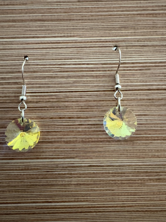 Tortițe tip cârlig (hook) - cercei crystal 14 mm