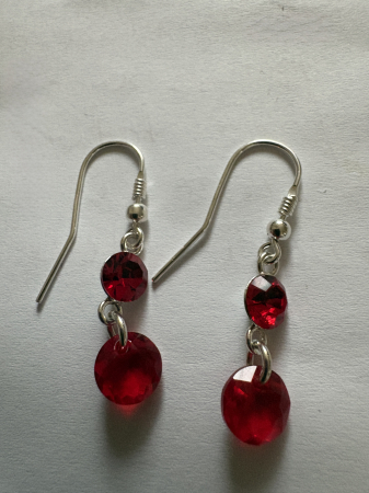 Cercei cu cristale Preciosa și Swarovski – Argint 925 - Cercei Preciosa Light Siam