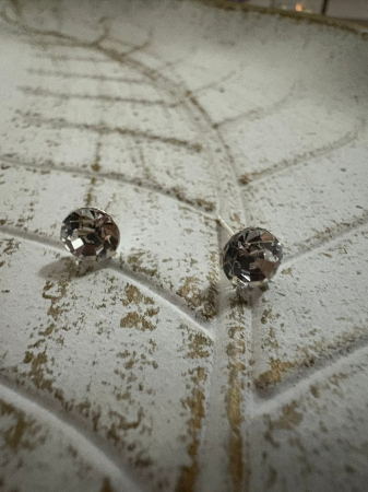 Cercei Crystal Chaton Preciosa Swarovski – Argint 925 [1]