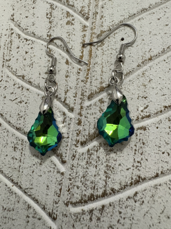 Cercei cristal verde handmade [1]