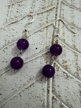 Cercei cu jad mov - Cm180 – eleganță și echilibru interior [2]