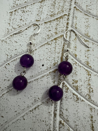 Cercei cu jad mov - Cm180 – eleganță și echilibru interior [1]