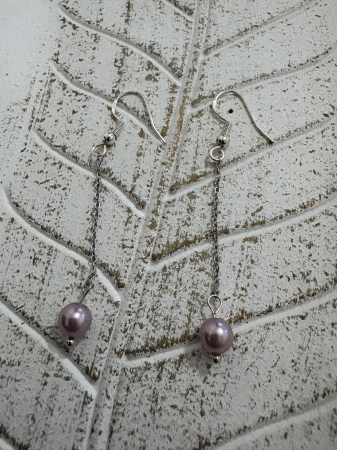 Perle - Cercei perle roz de Mallorca CM218