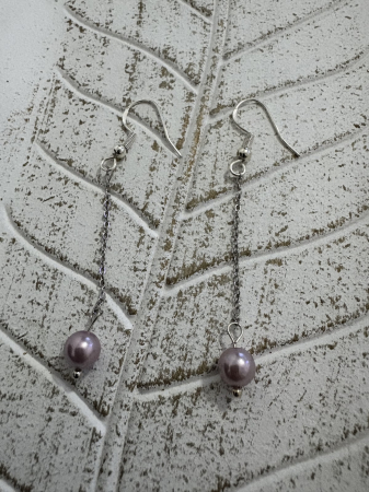 Cercei perle roz de Mallorca CM218