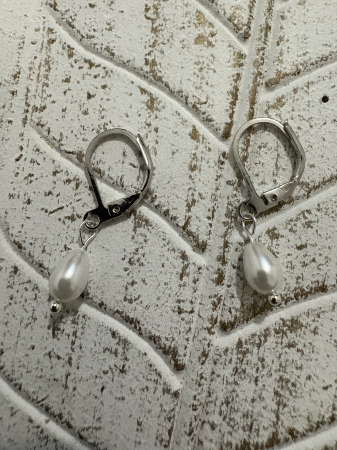 Cercei perle toartă închisă handmade [1]