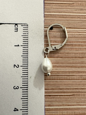 Cercei perle toartă închisă handmade [2]