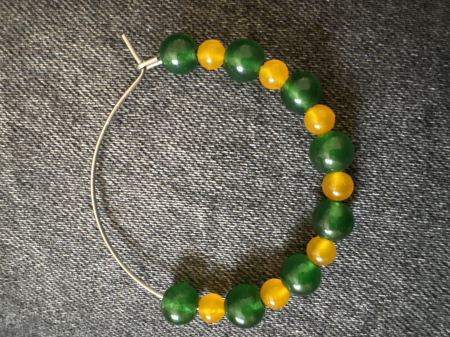 Cercei perle toartă închisă handmade [3]