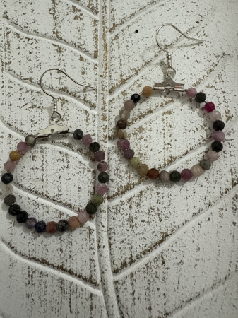 Cercei Daobao Turmalină Multicoloră [2]