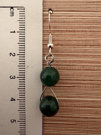 Cercei jad verde handmade [2]