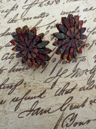 Tortițe tip stud (cu platou pentru cristale si cabochon) - Cercei Cristale Mov Lacrimă - Cercei Magici