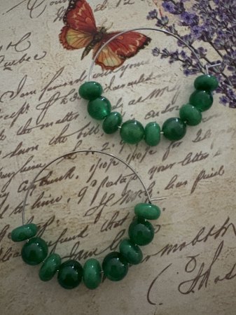 cercei jad verde hoops [2]