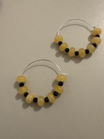 Topaz - cercei-hoops-topaz-cristale-negre-cm525