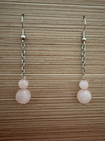 Cercei Iubire & Blândețe – Cuarț Roz [1]