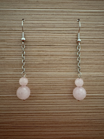 Produse - Cercei Iubire & Blândețe – Cuarț Roz