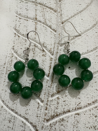 Jad Verde - cercei-jad-verde-8mm