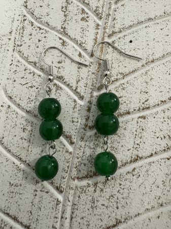 Jad Verde - Cercei Jad Verde handmade 