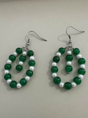 Cercei jad perle [3]