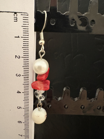 Cercei Jasp, Cuart Alb și Coral – bijuterii handmade de protecție și renaștere [3]