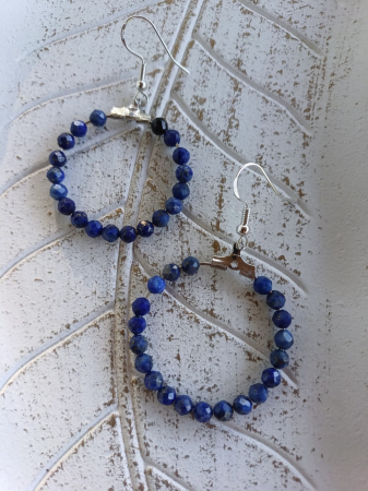 Cercei rotunzi - Cercei magici lapis lazuli